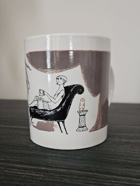 Vintage Edward Gorey Color Change PBS Mystery Theater Mug